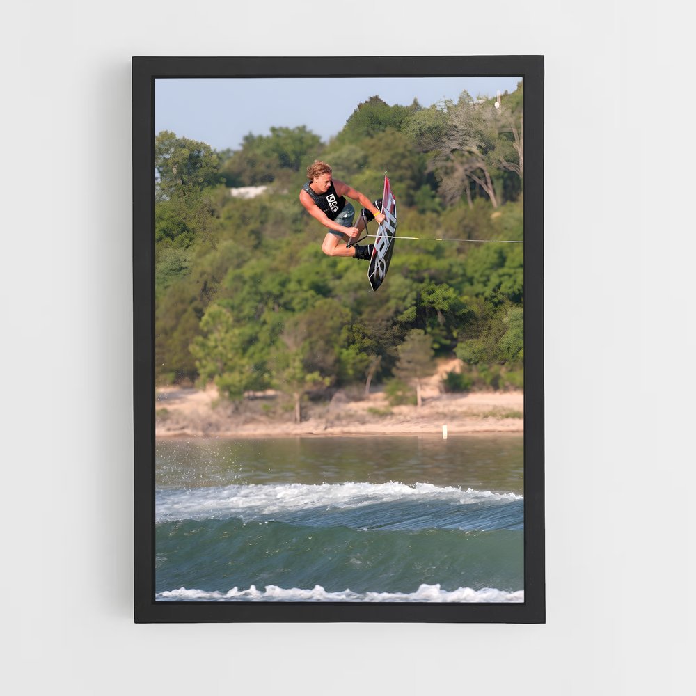 Poster Wakeboard Adventure – affiche Wakeboarding (vue 2)